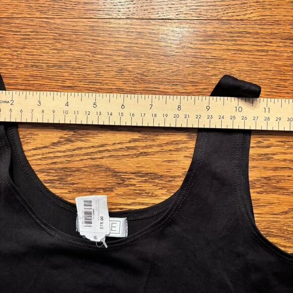 A'nue Thin Strap Tank Top Stretchy Black Women's Size Small Made in USA NWT - Picture 7 of 11
